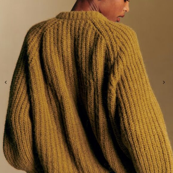 Sezane Emilie Cardigan Navy sz XS Alpaca and Wool Sweater - Picture 7 of 7